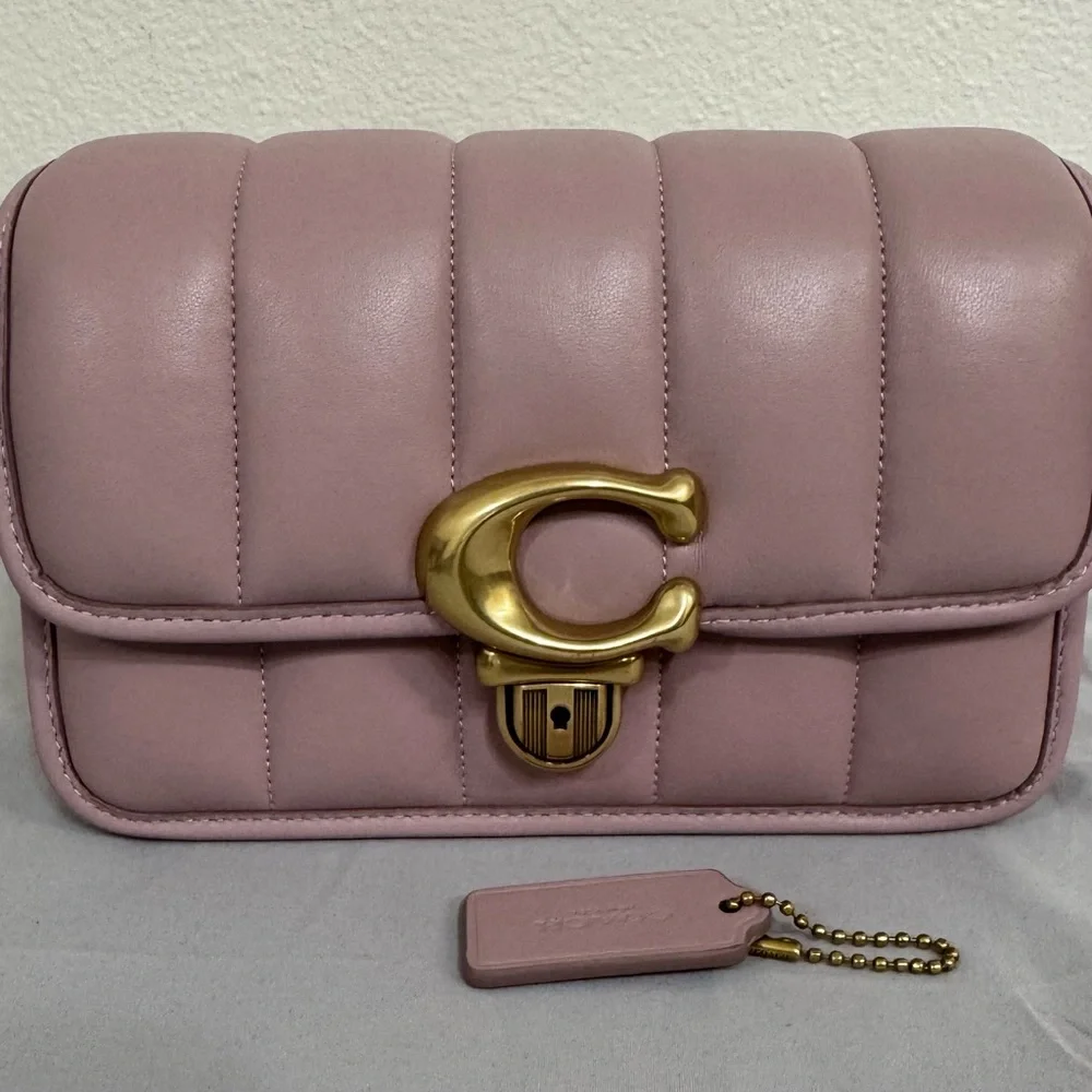 Coach Quilted Studio 19 Bag in Ice Purple - Picture 2 of 7